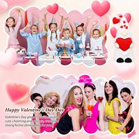 Figurine de gnome mini cœur de couple Saint-Valentin, accessoires de micro-paysage DIY, ornement de gâteau nain pour fête M173