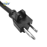 Câble d'alimentation CA homologué CUL, 3 broches mâle IEC C13, femelle NEMA 5-15P, prise coudée, SJTW 1,8 m, IP24, PVC