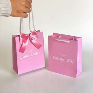 Wholesale Luxury Ribbon Marble Paper Shopping <b>Gift</b> <b>Bag</b> Custom Printed Logo Premium Kraft Material with Kraft Handle - Product Image 1