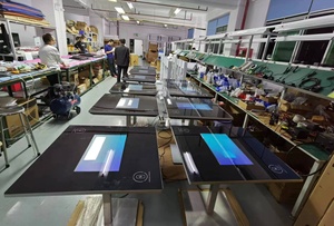 21.5 inç otel restoran masa dokunsal kablosuz şarj <span class=keywords><strong>Android</strong></span> veya Windows akıllı interaktif çoklu dokunmatik ekran masa - Product Image 5