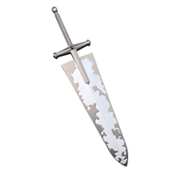 Épée modèle Asta de 30,5 cm en alliage de zinc, jouet d'anime en métal, inspirée de Black Clover – Nouveauté irrésistible !