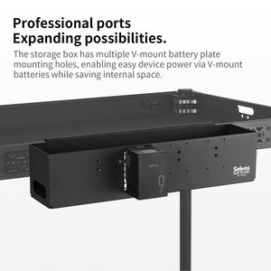 Caja de almacenamiento para estudio Selens, bandeja lateral para estación de trabajo, caja de almacenamiento grande y ligera para accesorios de estudio, almacenamiento ordenado - Product Image 4