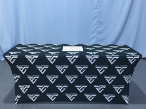 Nappe d'affaires de marque promotionnelle à impression personnalisée logo salon professionnel 4 pieds 6 pieds 8 pieds couverture de table coureur de jet nappe imperméable - Product Image 6