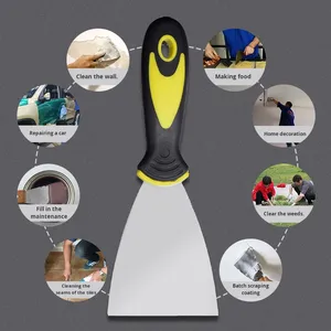 Nhà Máy Bán Hàng Trực Tiếp <span class=keywords><strong>Putty</strong></span> Dao Bán Buôn Hộ Gia Đình <span class=keywords><strong>Scraper</strong></span> 200Mm Xử Lý Dày Thép Không Gỉ Linh Hoạt Lưỡi Bùn Dao - Product Image 1