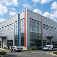 Edificio Comercial de Estructura de Acero Prefabricado, Edificios de Oficinas de Varios Pisos, Hoteles, Incluye Planos, Pernos de Anclaje y Accesorios