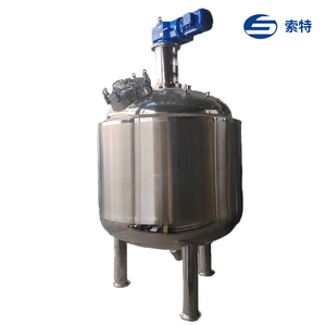 Tanque de reactor de mezcla de agitación líquida de acero inoxidable de 2000L personalizado, reactor químico, motor de recipiente a presión, núcleo de bomba PLC - Product Image 1