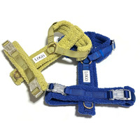 Harnais personnalisé de luxe élégant réglable léger confort doux moelleux ours en peluche chien de compagnie