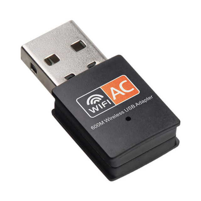 600Mbps USB Wireless Wifi Adapter 600M 2.4GHz 5.8GHz Dual Band WI-FI Wifi Wireless Network Card Dongle LAN Receiver 5G AC600