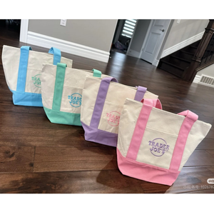 Wholesale Fashion Colorful Trader Joe's <b>Tote</b> <b>Bags</b> <b>Canvas</b> Grocery Lifestyle <b>Tote</b> with Custom Design Shopping <b>Bag</b> - Product Image 4
