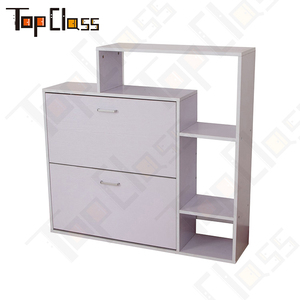 Meuble d'entrée minimaliste Armoire à <span class=keywords><strong>chaussures</strong></span> à rabat <span class=keywords><strong>de</strong></span> grande capacité avec étagère <span class=keywords><strong>de</strong></span> rangement rembourrée pour la salle <span class=keywords><strong>de</strong></span> sport et la maison - Product Image 4