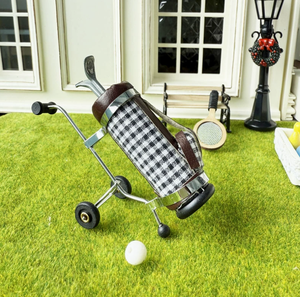 Nouveauté, ensemble <span class=keywords><strong>de</strong></span> golf miniature Elf pour <span class=keywords><strong>maison</strong></span> <span class=keywords><strong>de</strong></span> poupée DIY, chariot <span class=keywords><strong>de</strong></span> <span class=keywords><strong>club</strong></span> avec boule, modèle en métal, décoration <span class=keywords><strong>de</strong></span> <span class=keywords><strong>jouet</strong></span> - Product Image 1