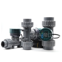 Mesure du débit de liquide de 3 ''pouces + écran LCD + 485 télécommande de la transmission Turbine Wheel Paddle Water Flow Sensor Meter