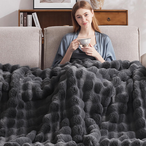 Comfort <strong>Electric</strong> Heated <strong>Blanket</strong> 12 <strong>Heating</strong> Levels <strong>Electric</strong> <strong>Blanket</strong> for Winter Faux Fur Machine Washable Winter Fast <strong>Heating</strong> - Product Image 3