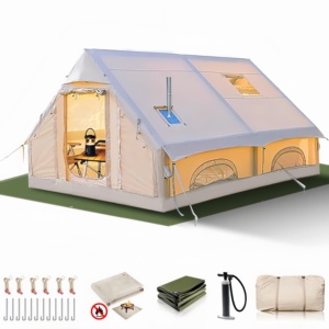 Carpa Inflable de PVC Impermeable de Lujo de 12 Metros Cuadrados, 300x400x200cm, Apertura Automática Rápida de 3 Temporadas, Plegable y Portátil para Exteriores - Product Image 1