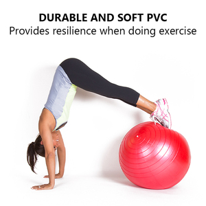 Balle de yoga extra épaisse <span class=keywords><strong>en</strong></span> PVC anti-éclatement 55cm 65cm 75cm avec pompe pour le fitness de grossesse - Product Image 4