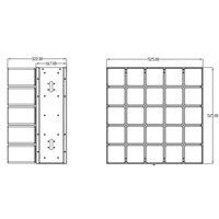Équipement dj 30kg DMX512 console plate-forme scène cube magique mur matriciel mur cinétique