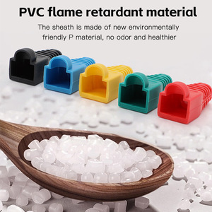 ปลอกป้องกันหัวคริสตัล Rj45 ขนาดรู 7 มม. ความยาว 26 มม. ฝาครอบกันฝุ่นสำหรับสายเคเบิลประเภท 6 - Product Image 5