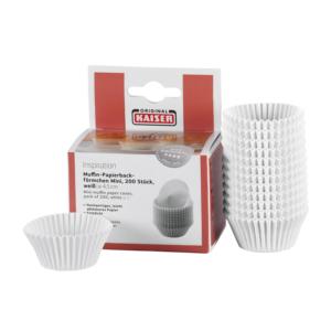 ไคเซอร์ ถ้วยกระดาษมินิมัฟฟิน สีขาว 200 ชิ้น เส้นผ่านศูนย์กลาง 4.5 ซม. - Product Image 1