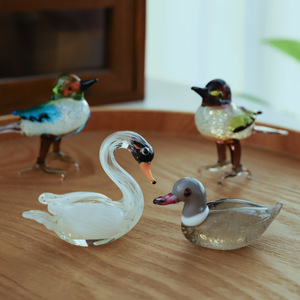 Handmade Tùy Chỉnh Màu Sắc Kích Thước Murano Đèn Thủy Tinh Thủ Công Quà Tặng Con Công Nhím Ngỗng Vịt Chim Động Vật Bức Tượng Nhà - Product Image 4