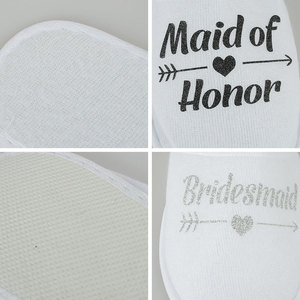 Pijamas <span class=keywords><strong>de</strong></span> boda <span class=keywords><strong>de</strong></span> J-328, zapatillas <span class=keywords><strong>de</strong></span> dama <span class=keywords><strong>de</strong></span> <span class=keywords><strong>honor</strong></span> desechables baratas para invitados <span class=keywords><strong>de</strong></span> hotel - Product Image 5
