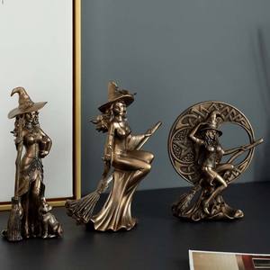 Figura <span class=keywords><strong>de</strong></span> bruja Sexy, escultura artística <span class=keywords><strong>de</strong></span> resina, estatua, adornos, regalo, Decoración <span class=keywords><strong>de</strong></span> mesa para jardín - Product Image 6