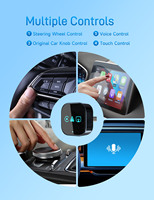 Adaptateur CarPlay sans fil 4-en-1 incontournable 2026 avec BT5.3, prise en charge WiFi 5G, AirPlay, MirrorLink, Android Auto, Plug&Play, Dongle automobile