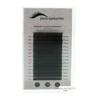 Extensions de cils en faux vison ultra-doux mat à double pointe, à brins simples, effet air-flattened, 0,15 mm, de Chine