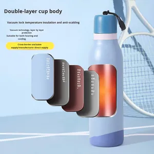 Vaso Térmico Personalizable de Acero Inoxidable sin BPA de 550ml y 750ml con Aislamiento al Vacío, con Pajita y Cuerda para Deportes, Camping, Bebidas Frías y Calientes - Product Image 5