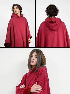 BLOSSOMREST <span class=keywords><strong>Eden</strong></span> – Cape à capuche rayée lestée imperméable, ultra-douce avec doublure en fausse fourrure – Utilisation extérieure 3 saisons pour enfants - Product Image 5