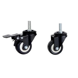Gold Diamond Serie 1,5/2 inch Schwarz PVC Möbel Stuhls ch raube M10 * 25 <span class=keywords><strong>Caster</strong></span> Universal <span class=keywords><strong>Caster</strong></span> Swivel/With Brake - Product Image 6