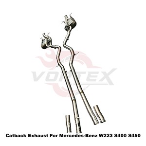ระบบท่อไอเสียแบบ Catback พร้อมวาล์ว Vortex SS304 สำหรับรถยนต์ Mercedes Benz W223 S400 S450 2.5T 3.0T M256 ปี 2020-2025 แบบติดตั้งได้โดยตรง - Product Image 6