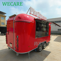 WECARE Remolque De Comida personnalisé Pizza Snack Food Truck Mobile Ice Cream Smoothie Café Bar Remorque entièrement équipée
