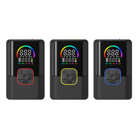 Démarreur de batterie avec compresseur d'air, matériau ABS, MAX 150 PSI, gonfleur de pneus portable pour voiture, arrêt automatique, écran couleur
