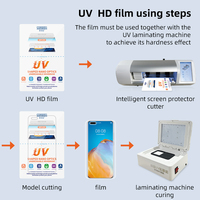 Sumashi UV polymérisation film hydrogel feuille de découpe protecteur d'écran pour samsung s22 ultra téléphone portable