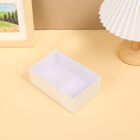 Boîte cadeau de festival transparente et colorée, imprimée quatre couleurs, style tiroir à bijoux, en carton fait main avec poignée découpée, vente en gros