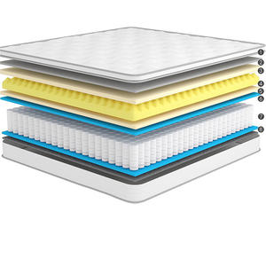 Kasur busa memori untuk Hotel, kasur kualitas tinggi dengan saku dan pegas kepadatan tinggi, kasur Hotel ukuran penuh, matras King mewah - Product Image 5