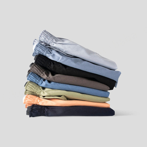 Manufacturer 100%cotton Custom Woven Cotton Solid Color Oversized Mens <b>Pants</b> Men <b>Boxer</b> Shorts With logo - Product Image 3