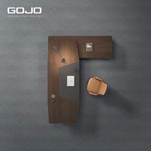 Juego de sillas de escritorio con panel de madera ergonómico, muebles de oficina modulares de lujo de gama alta modernos para Boss General Manager para uso doméstico - Product Image 4