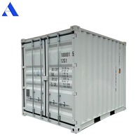 Conteneur de stockage de marchandises sèches en acier Corten de 10 pieds, certifié CCS CSC, mini-conteneur portable de 10 pieds pour transport maritime, à vendre
