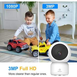 Telecamera Wi-Fi Interna Antela 3MP CMOS 1080P con Visione Notturna, Audio Bidirezionale e Archiviazione Cloud - Product Image 2