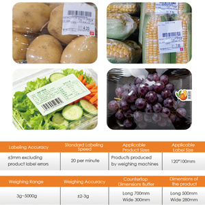 Machine d'étiquetage automatique de prix en temps réel pour fruits de mer, viande, légumes, bouteilles et sachets, marque <span class=keywords><strong>TOUPACK</strong></span> - Product Image 6