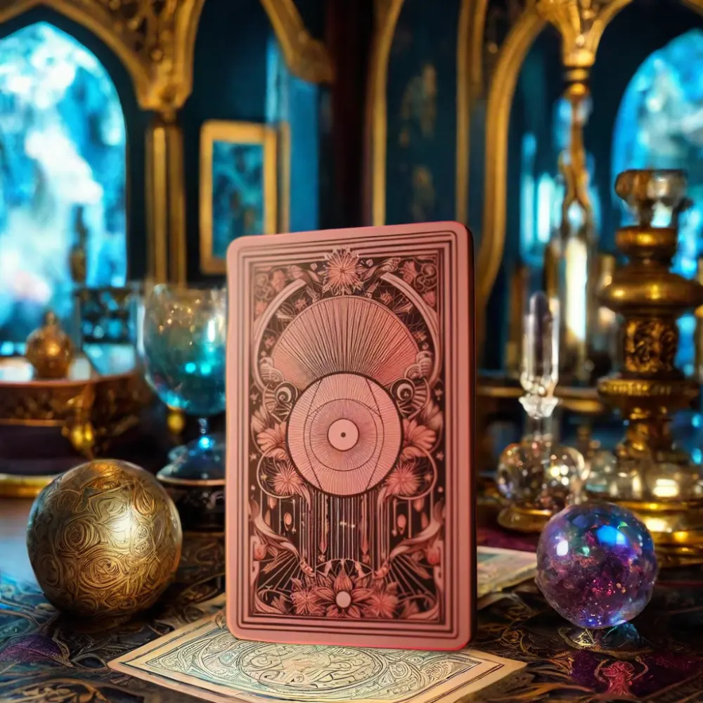 Cartas de Tarot personalizadas de gama alta resistentes a los arañazos con logotipo y borde de Color láser papel de lujo al por mayor