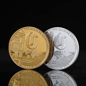 Moneda de <span class=keywords><strong>panda</strong></span> de oro conmemorativo, moneda redonda de metal promocional chino, desafío personalizado - Product Image 3