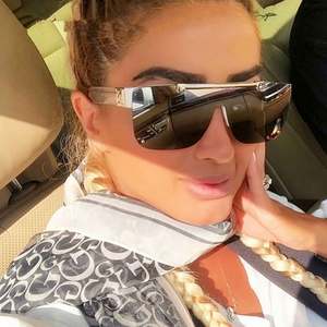 Gafas de Sol Cuadradas Extra Grandes de Lujo para Hombre y Mujer, Novedad 2020, Protección UV400, Lentes de una Pieza Abatibles - Product Image 2