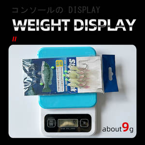 Appât de pêche en eau de mer, vrai poisson, plate-forme de forage lumineux sabiki dans la lumière sombre, plate-forme Sabiki Flash - Product Image 6