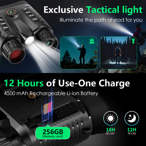 NV2185 Hàng Mới Về Ống Nhòm Hồng Ngoại Kỹ Thuật Số Tầm Nhìn Ban Đêm Độ Phóng Đại 8x Video 4K Chống Nước Phạm Vi 300M Đèn Phụ Ngoài - Product Image 5