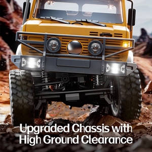 JJRC C8823 Camion de transport et de remorquage RC Unimog 6x6 à l'échelle 1/18, télécommande 2.4G, étanche avec lumières <span class=keywords><strong>LED</strong></span>, prêt à rouler - Product Image 6