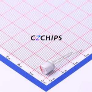 Condensador Sólido SPT0JM221E07OR, Componente de Orificio Pasante (THT), D6.3xL7mm 220uF 20% 6.3V 2.5mm - Product Image 1