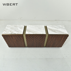 WBERT-Armario de almacenamiento de comedor de rejilla simple creativo de estilo italiano WBERT, aparador moderno para sala de estar con armario de vestíbulo - Product Image 3