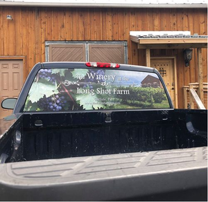 Autocollant en vinyle transparent à sens unique amovible pour les vitrines de magasins - Product Image 2